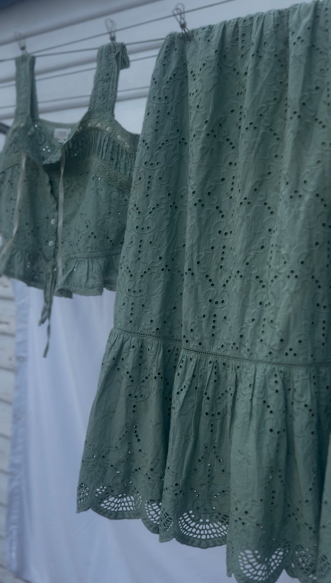 SMALL RESTOCK - 100% RECYCLED COTTON - ETIENNE CAMI SAGE