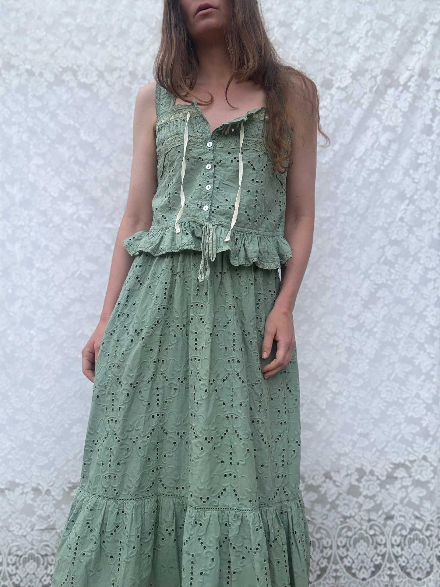SMALL RESTOCK - 100% RECYCLED COTTON - ETIENNE CAMI SAGE