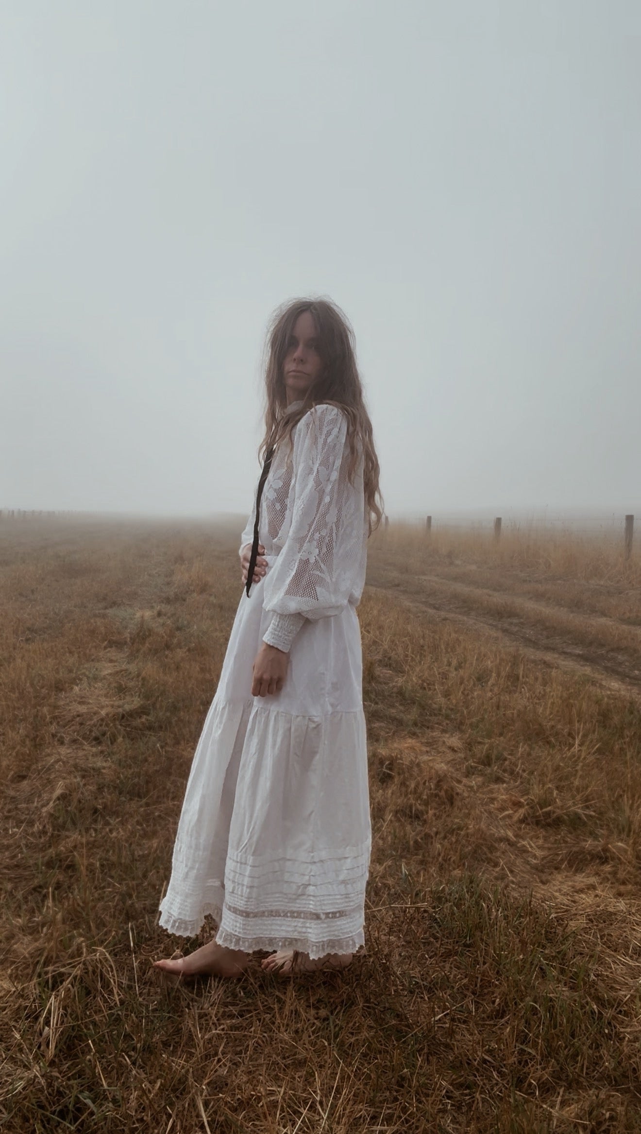 REWORKED WHITE COTTON LACE SKIRT SMALL