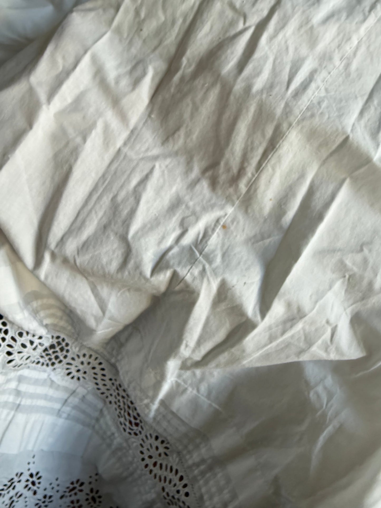 ONE OF A KIND — EARLY 1900s CHRISTENING DRESS REWORKED SKIRT XS-S