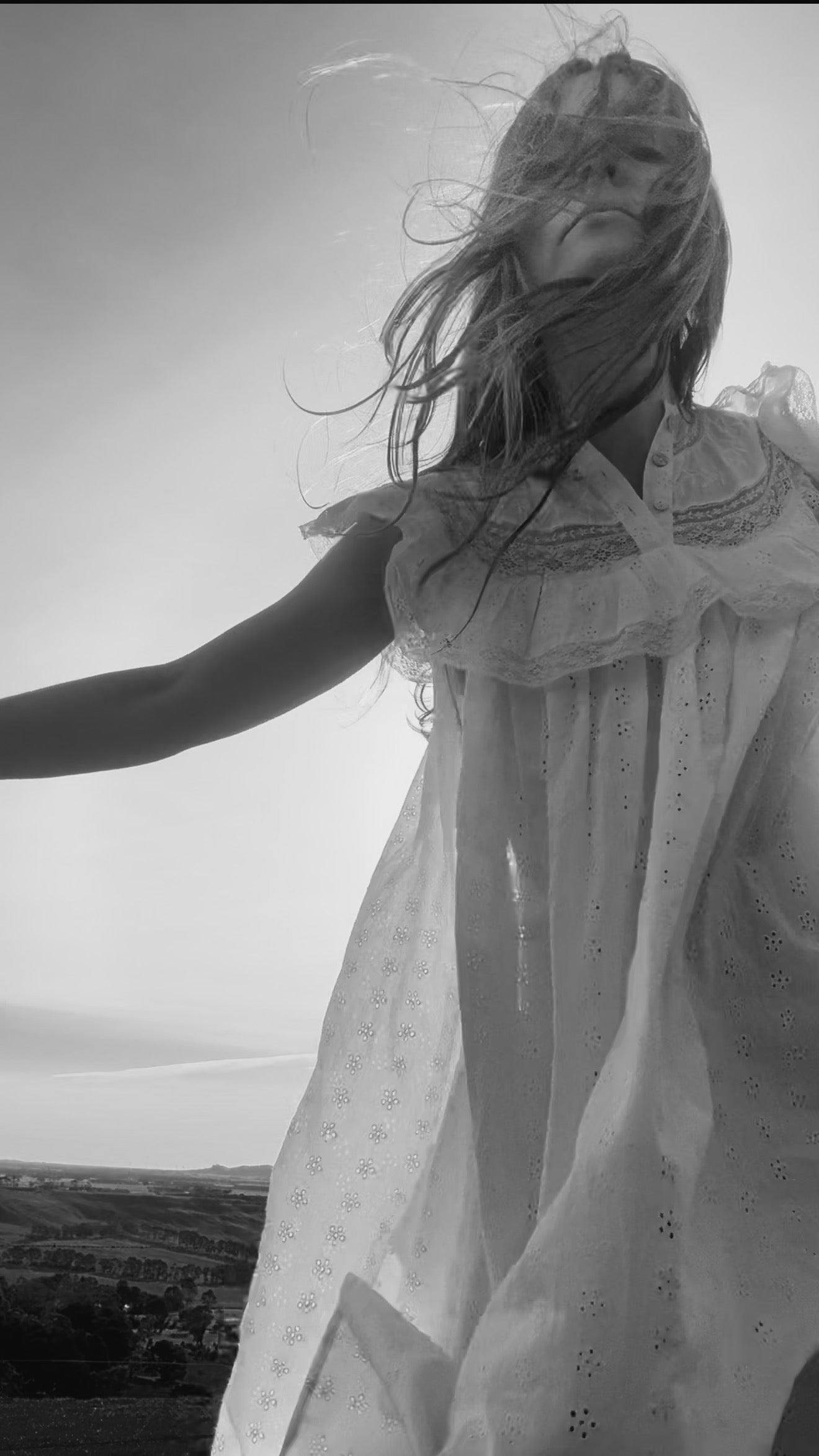 100% RECYCLED COTTON - REVERIE DRESS WHITE SHORT