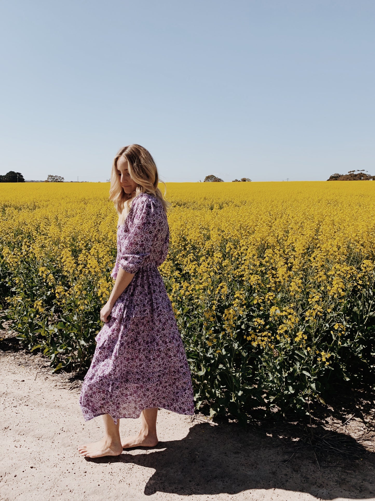 THEA PURPLE FLORAL DRESS