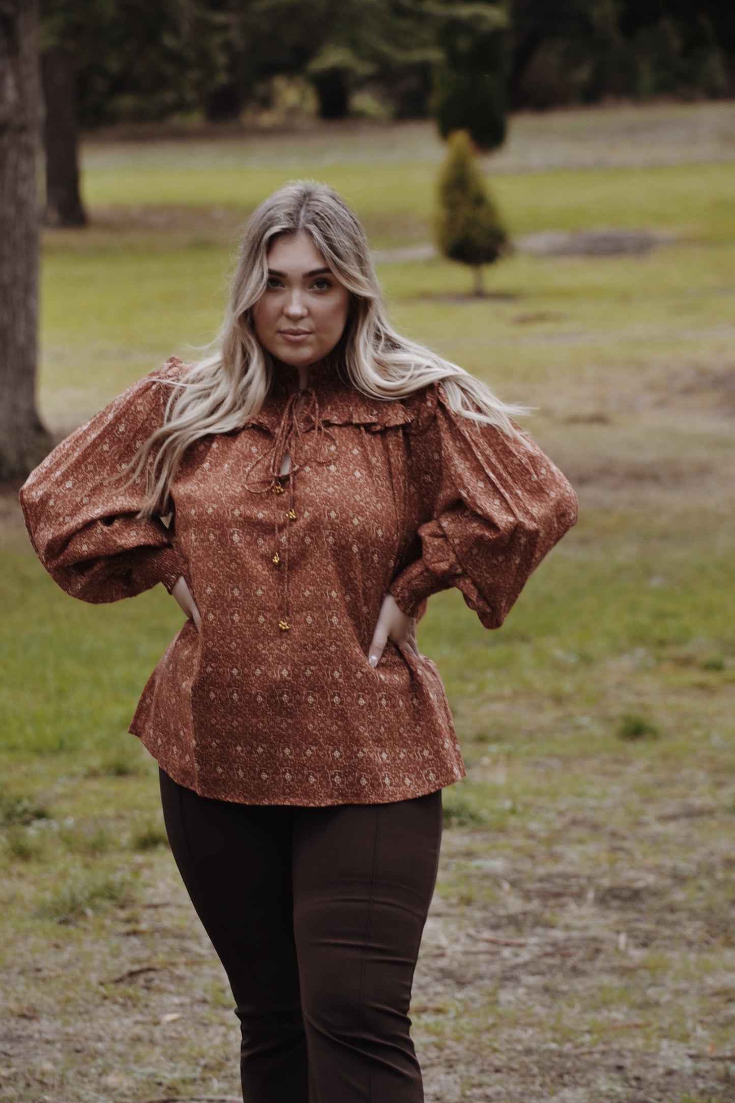 BAMBI BLOUSE ANTIQUE RUST