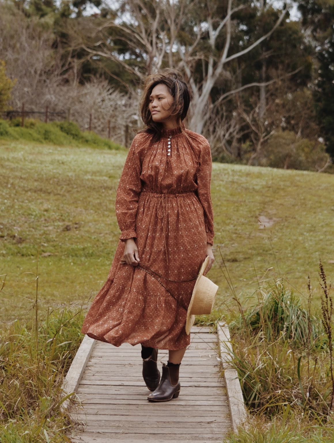 PRAIRIE DRESS ANTIQUE RUST