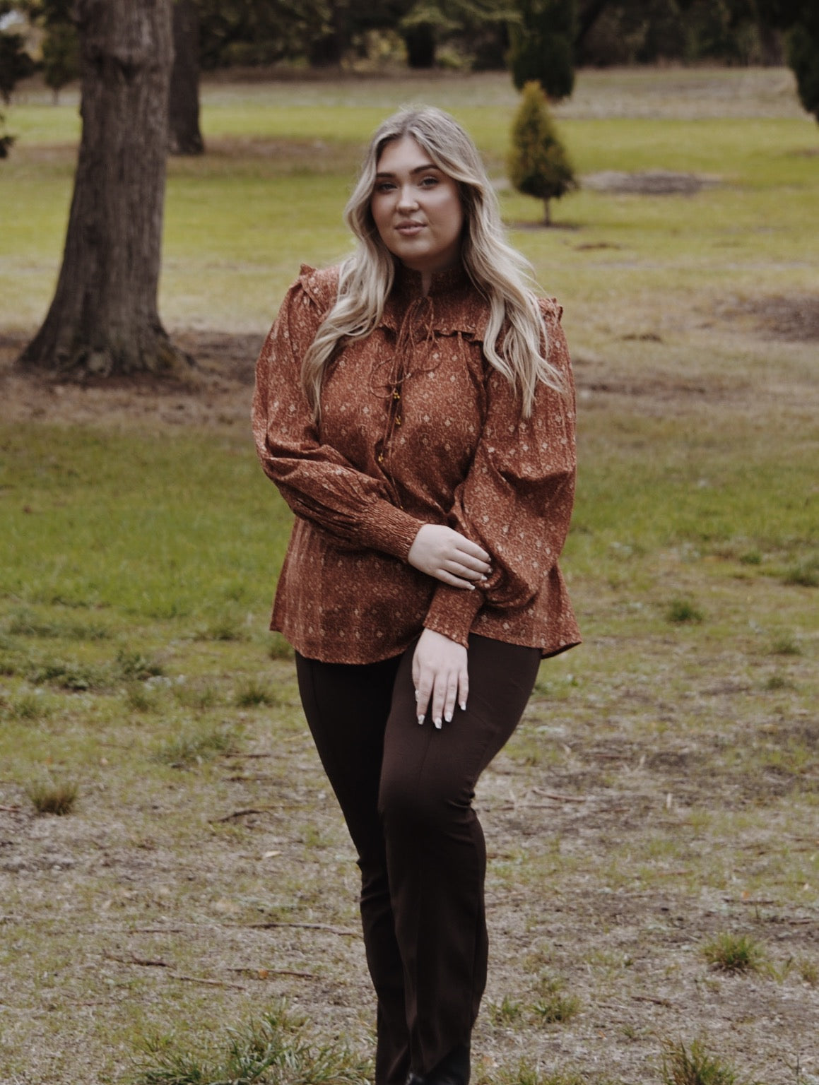 BAMBI BLOUSE ANTIQUE RUST