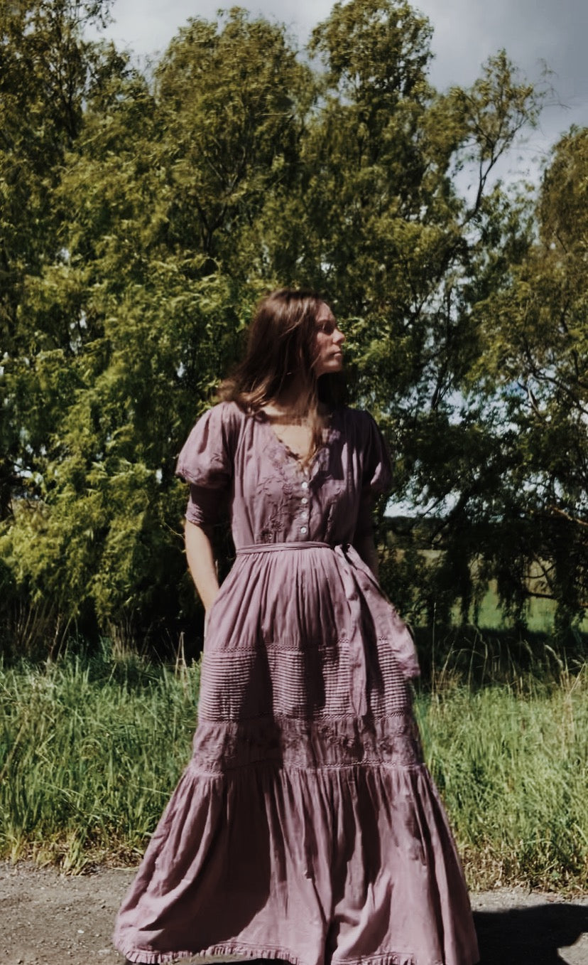 AUGUSTINE MAXI DRESS DUSTY LAVENDER