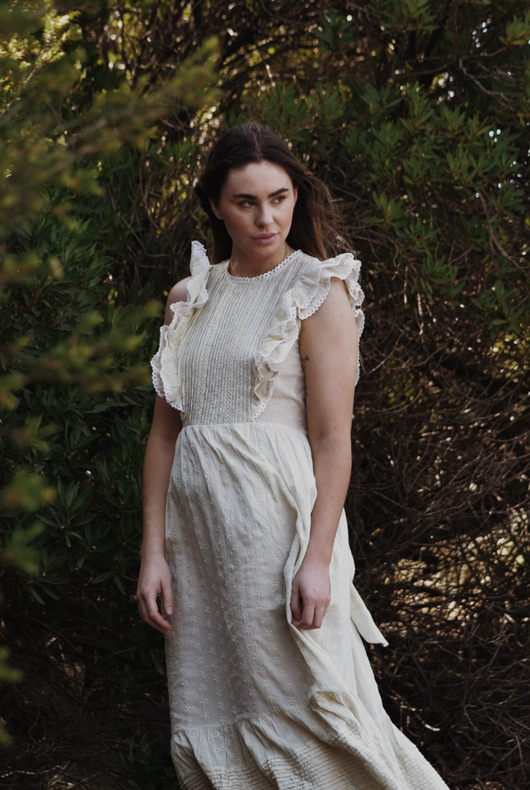 SMALL RESTOCK - ARLINGTON DRESS ANTIQUE WHITE