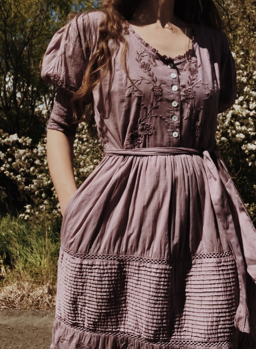 AUGUSTINE MAXI DRESS DUSTY LAVENDER