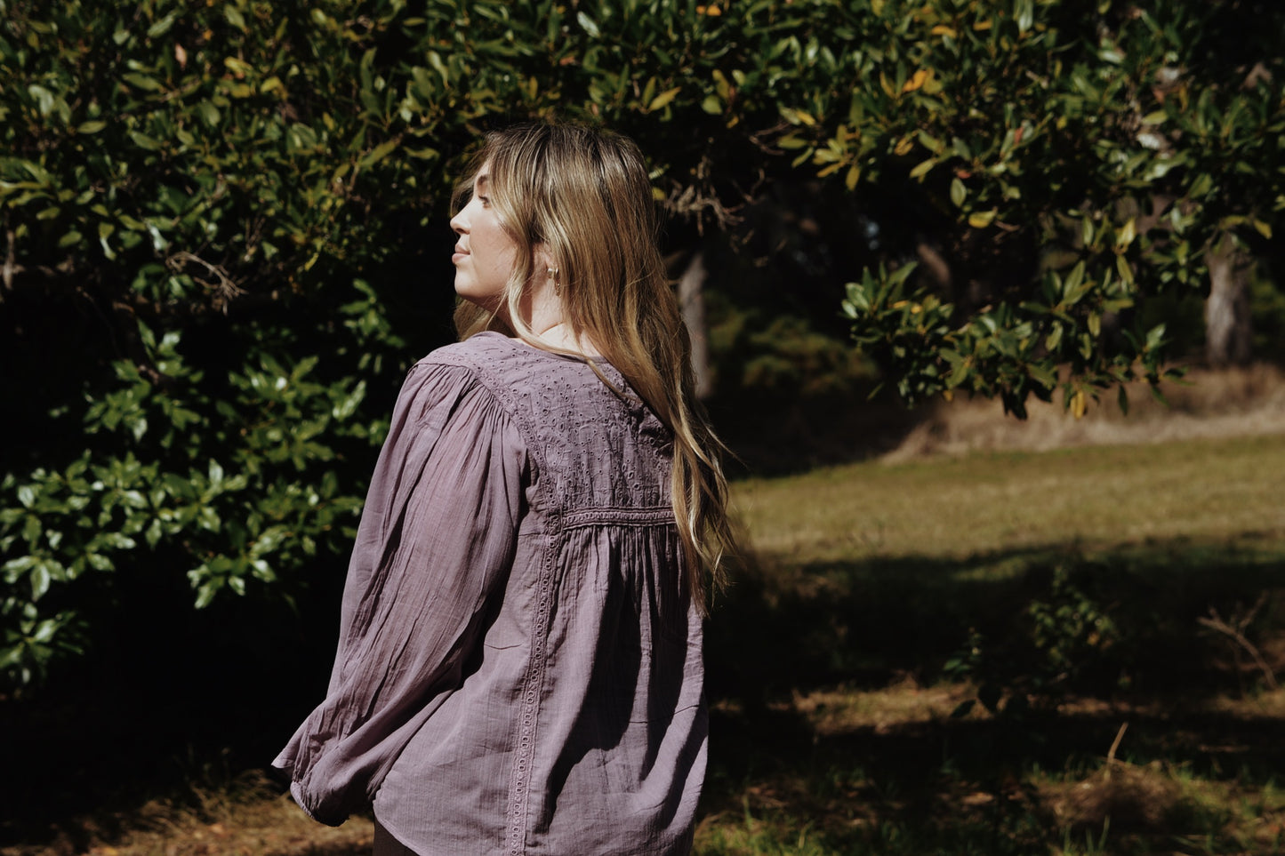 SMALL RESTOCK - MABEL BLOUSE DUSTY LAVENDER