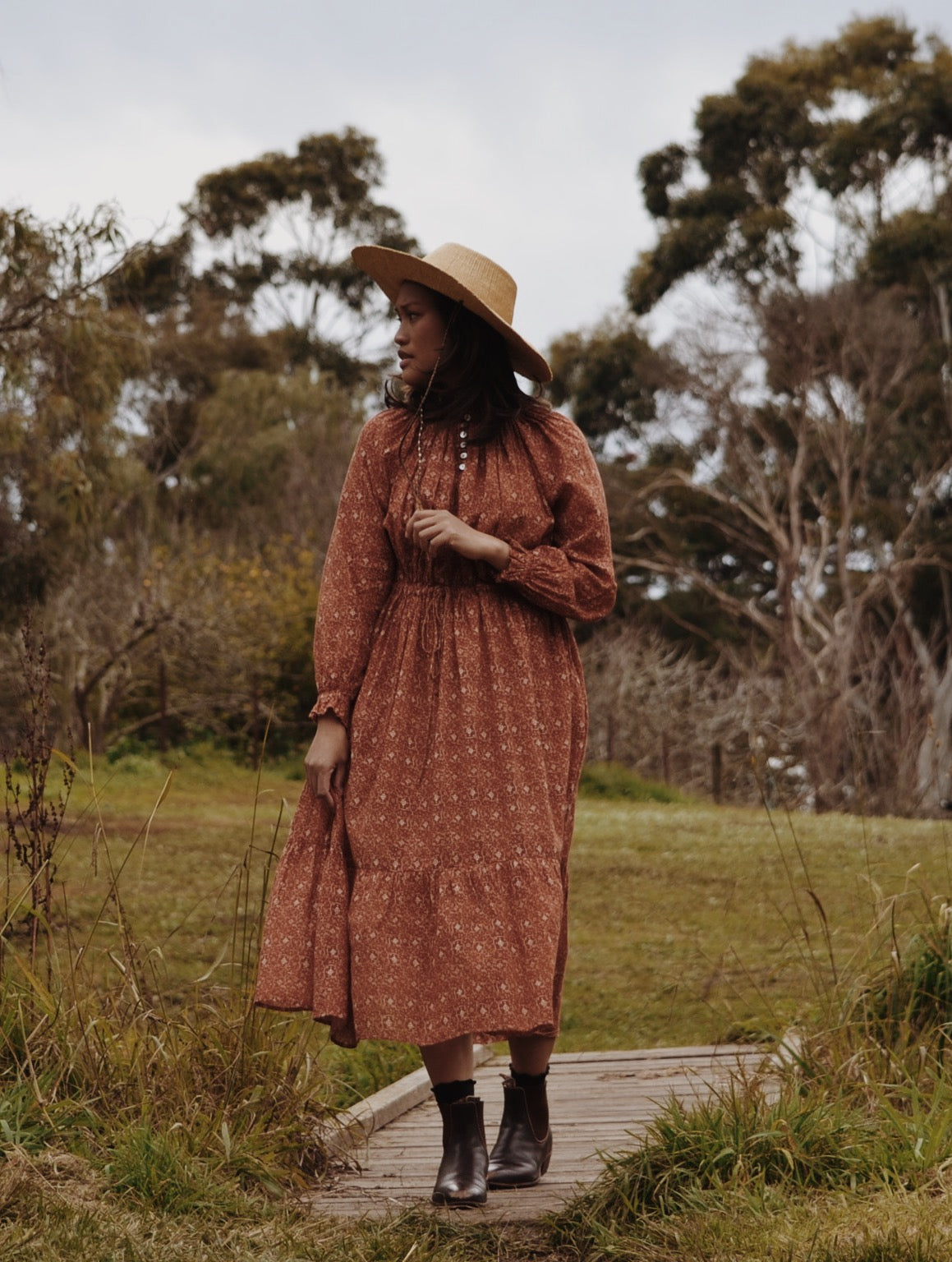 PRAIRIE DRESS ANTIQUE RUST