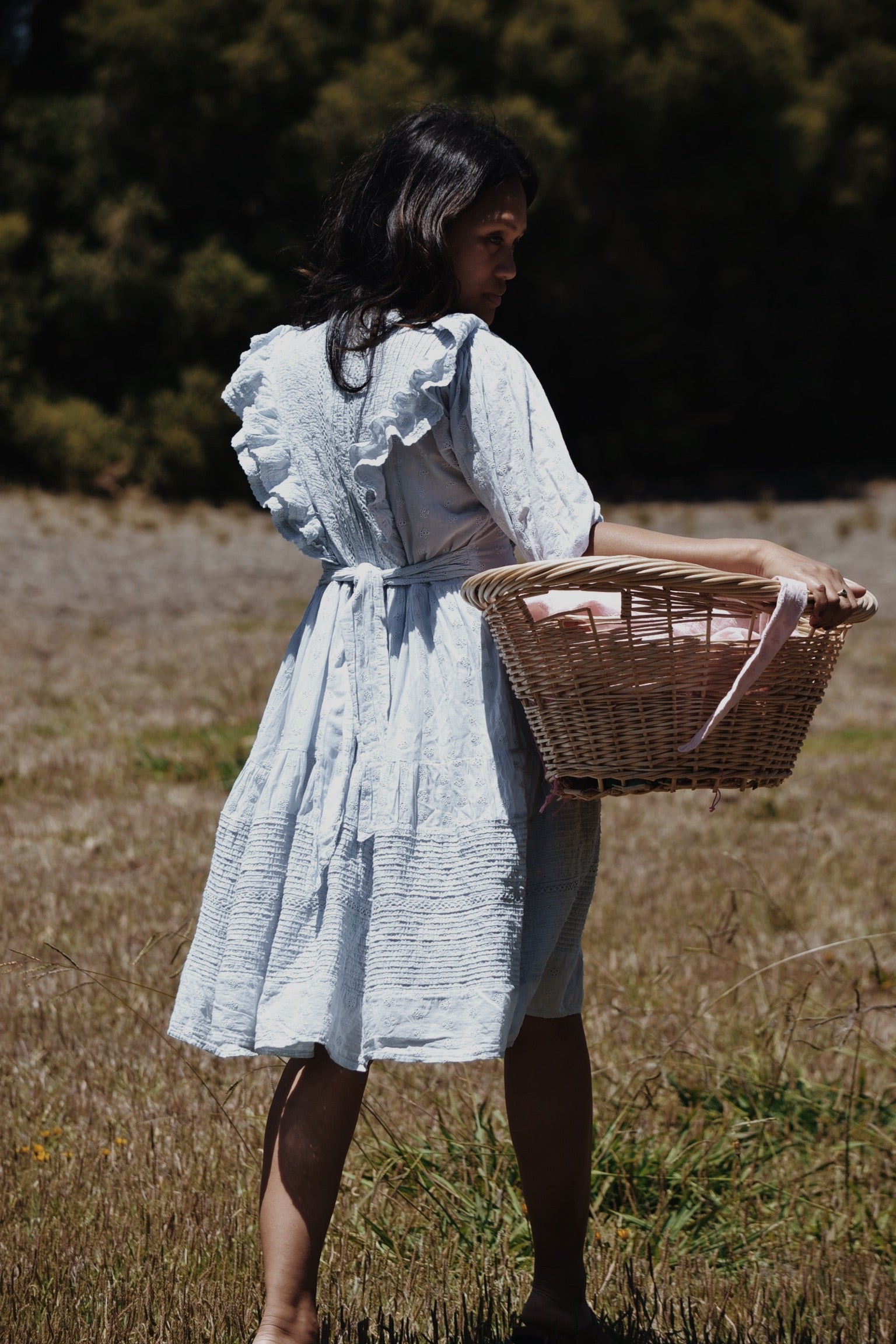 Baby blue 2024 and white dresses