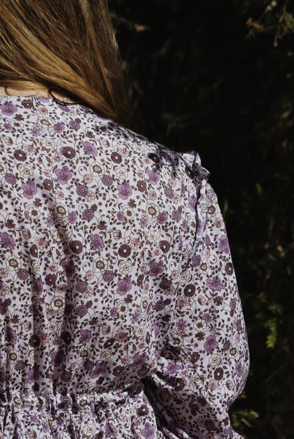 THEA PURPLE FLORAL DRESS