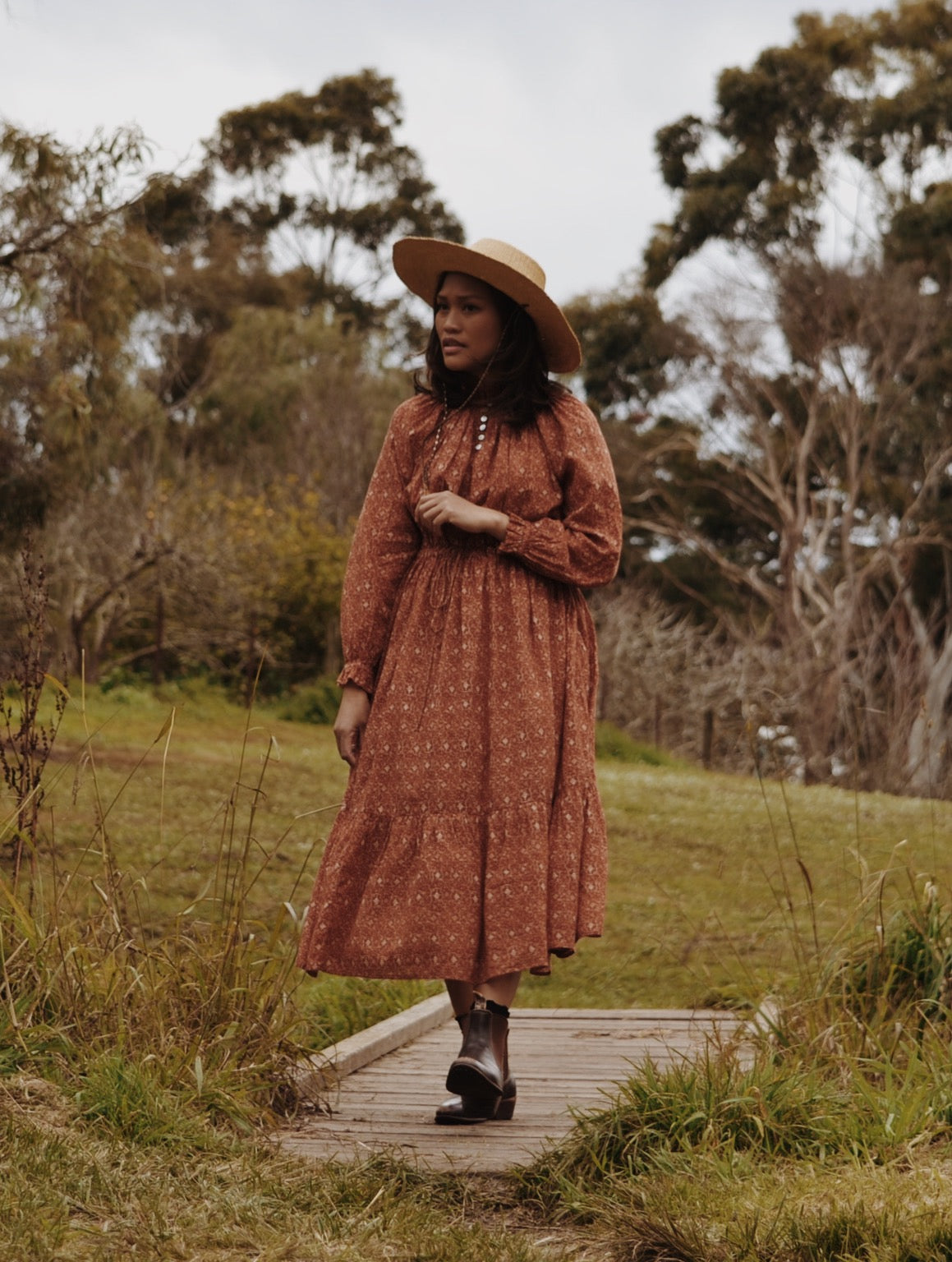 PRAIRIE DRESS ANTIQUE RUST