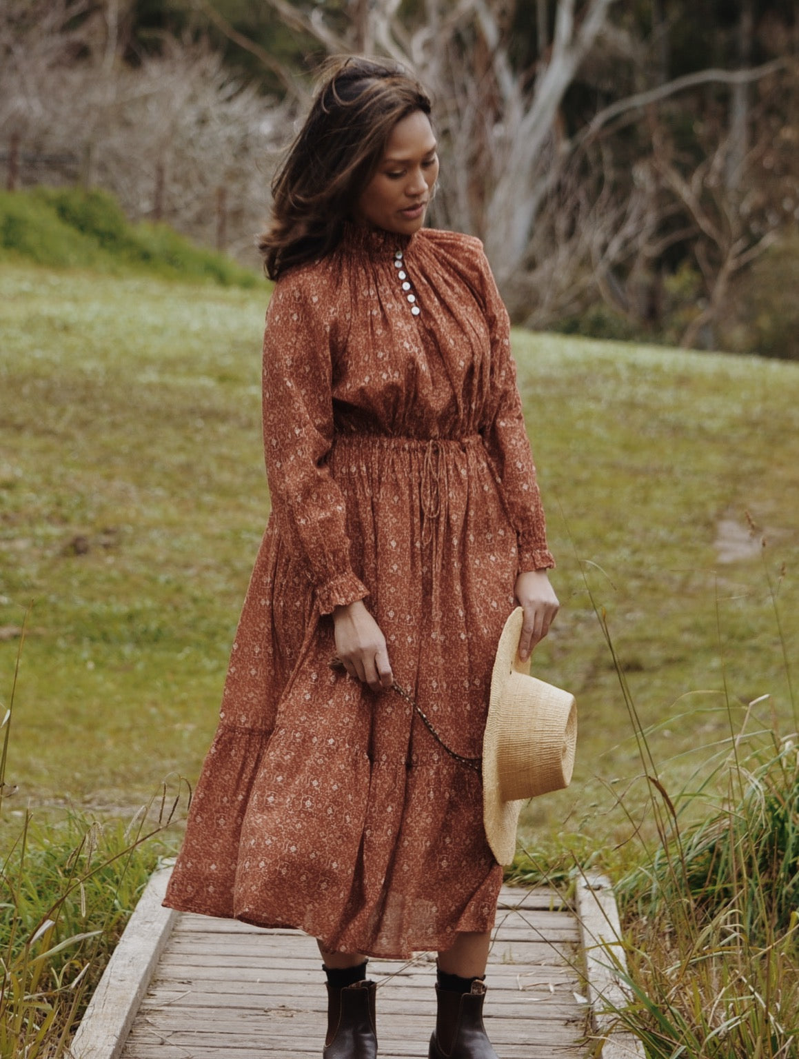 PRAIRIE DRESS ANTIQUE RUST