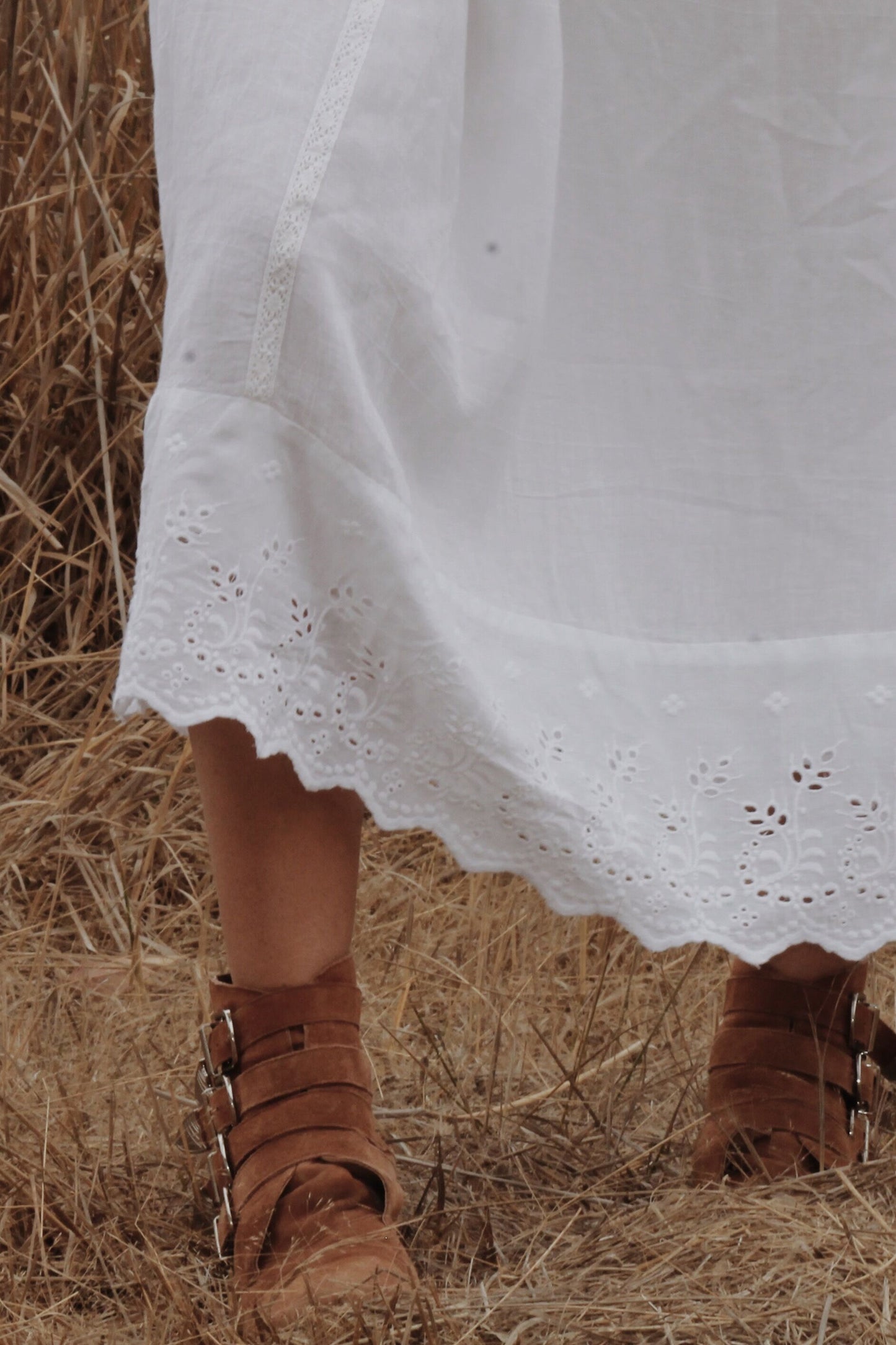 PRIMROSE WHITE COTTON LACE DRESS