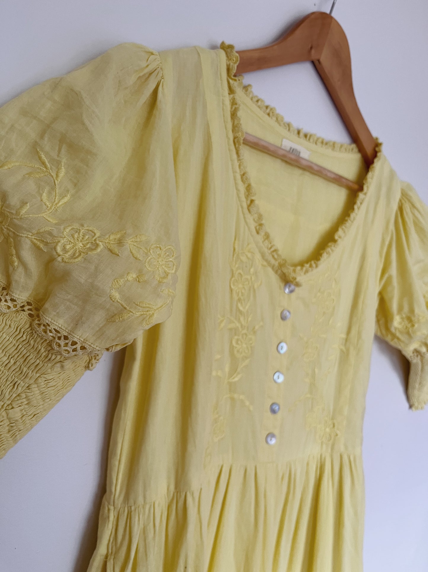 AUGUSTINE MAXI DRESS LEMON MERINGUE